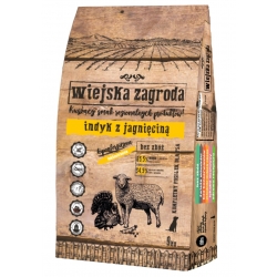 WIEJSKA ZAGRODA INDYK Z JAGNIĘCINĄ (CHRUPKI M) 9KG