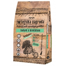 WIEJSKA ZAGRODA INDYK Z KRÓLIKIEM (CHRUPKI S) 9KG