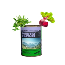 COUNTRY&NATURE Bezzbożowa mokra karma - jagnięcina z burakiem i tymiankiem 400 g