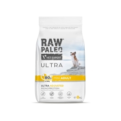 RAW PALEO ULTRA TURKEY ADULT MINI - sucha karma z indykiem dla psów dorosłych ras małych 8kg