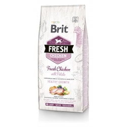 BRIT FRESH KURCZAK Z ZIEMNIAKAMI DLA SZCZENIĄT WSZYSTKICH RAS 2,5KG