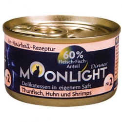 MOONLIGHT DINNER NR 2 TUŃCZYK, KURCZAK I KREWETKI W SOSIE WŁASNYM 80g