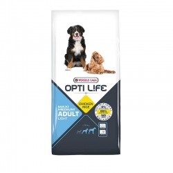 VERSELE LAGA OPTI LIFE ADULT LIGHT MEDIUM & MAXI -  ( DRÓB ) 12,5 KG
