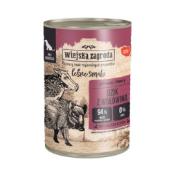 Wiejska Zagroda Karma mokra dla psa Leśne smaki Dzik z wołowiną (dorosły) 400g