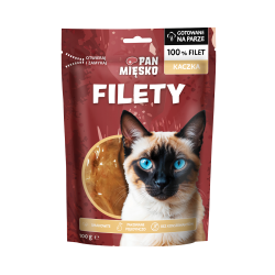Pan Mięsko Przysmak dla kota Filety Kaczka (dorosły) 100g