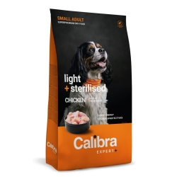 Calibra Dog EXPERT+ Adult Small Light & Sterilised Chicken 1,5 kg