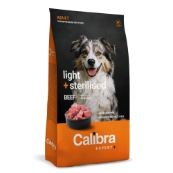 Calibra Dog EXPERT+ Adult Light & Sterilised Beef 2 kg